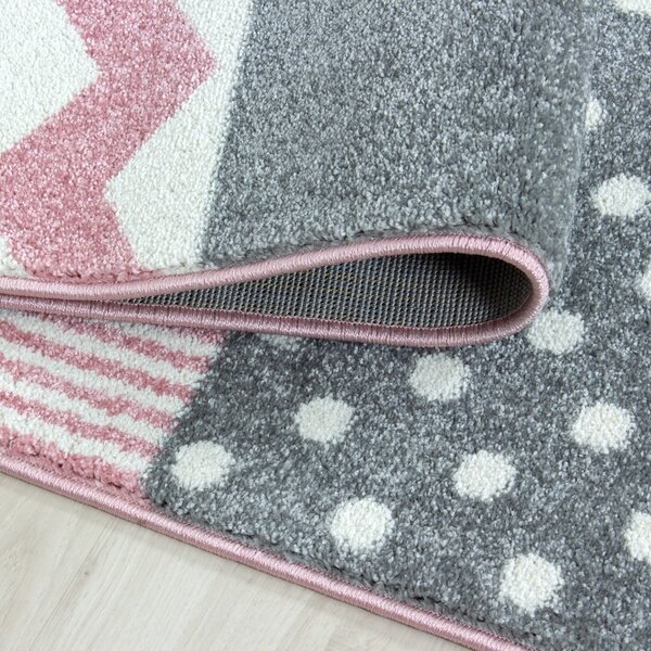Růžovo-šedý dětský koberec 120x170 cm Kids – Ayyildiz Carpets
