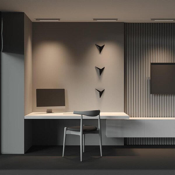 Maytoni LED svítidlo POINTS 22W pro 1F systém UNITY, d. 51 cm, 3000K nestmívatelné Barva: Černá