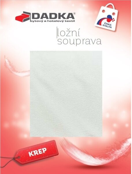 DADKA Krepové povlečení žluté 140x200, 70x90 cm