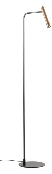 Redo Stojací LED lampa DRILL 8W, v. 143,3 cm, CRI90, stmívatelná Barva: Černá, Barva světla: 2700K