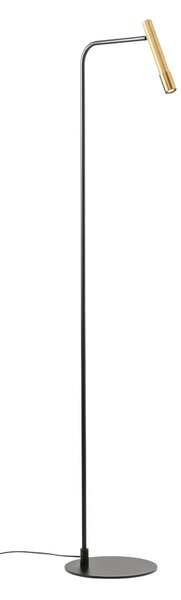 Redo Stojací LED lampa DRILL 8W, v. 143,3 cm, CRI90, stmívatelná Barva: Černá, Barva světla: 2700K