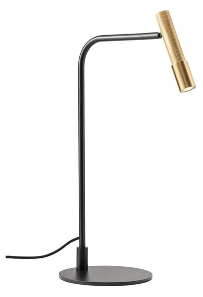 Redo Stolní LED lampa DRILL 8W, v. 49,2 cm, CRI90, stmívatelná Barva: Bronz, Barva světla: 2700K