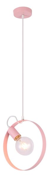 Candellux Růžový závěsný lustr Nexo Ledea pro žárovku E27 50101197