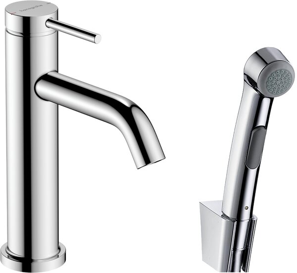 Hansgrohe Tecturis S páková umyvadlová baterie 110 s ruční sprchou Bidette a sprchovou hadicí 160 cm, chrom 73211000