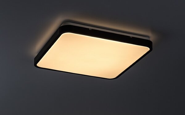 RABALUX 71433 Alenzo stropní svítidlo 420x420mm LED 36W/2270lm 3000+4000+6000K IP44 černá, DIP switch