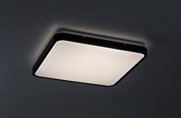 RABALUX 71434 Alenzo stropní svítidlo 420x420mm LED 36W/2300lm 3000-6000K IP44 černá, stmívatelné, dálkový ovladač