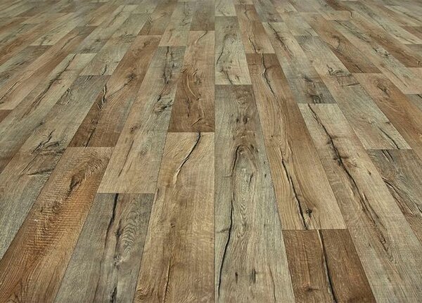 Breno PVC GREENLINE Hunter Oak 043 – hnědé dřevo, šíře 400 cm