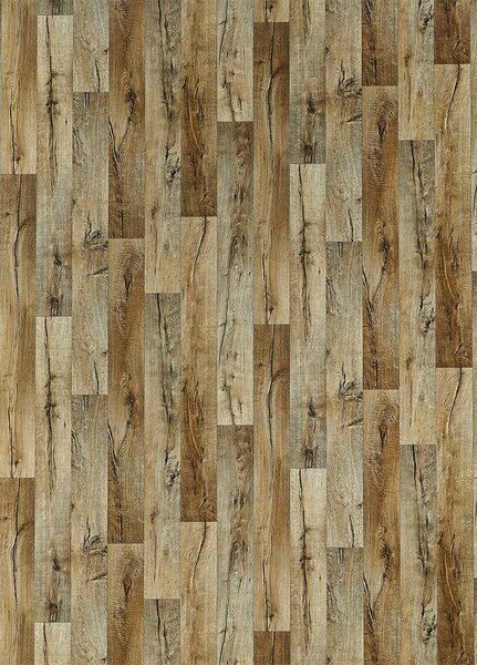 Breno PVC GREENLINE Hunter Oak 043 – hnědé dřevo, šíře 400 cm