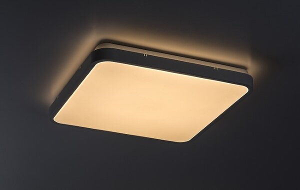 RABALUX 71424 Alenzo stropní svítidlo 420x420mm LED 36W/2350lm 3000-6000K IP44 bílá, stmívatelné, dálkový ovladač