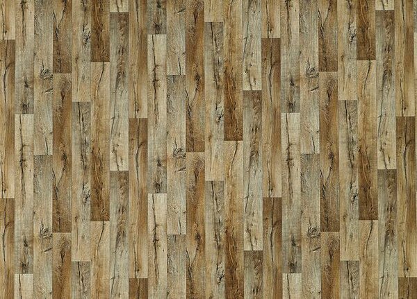 Breno PVC GREENLINE Hunter Oak 043 – hnědé dřevo, šíře 400 cm
