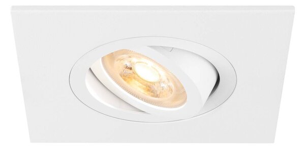 LA 1007627 NEW TRIA® 75 XL stropní vestavné svítidlo, čtvercové, max. 10W, GU10, bílá - BIG WHITE (SLV)