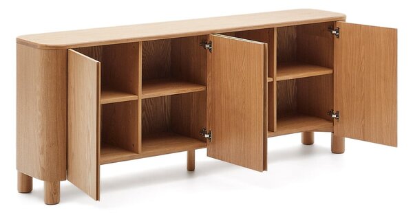 Komoda v dekoru jasanu v přírodní barvě 200x79x40 cm Salaya – Kave Home