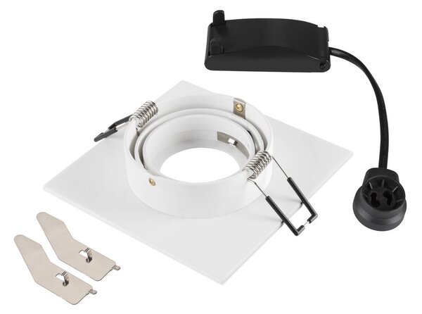 LA 1007627 NEW TRIA® 75 XL stropní vestavné svítidlo, čtvercové, max. 10W, GU10, bílá - BIG WHITE (SLV)