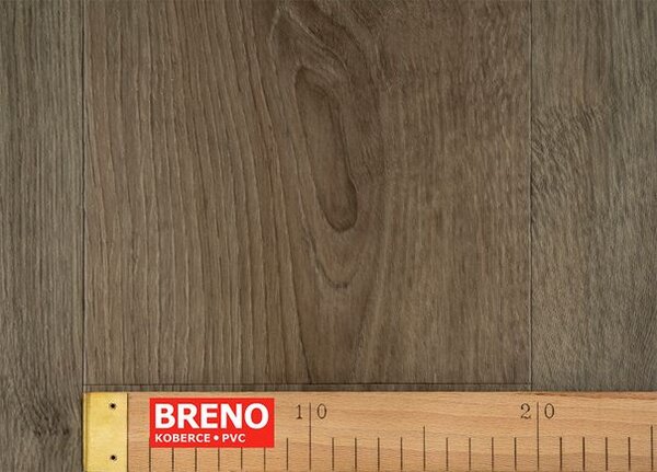 Breno PVC GREENLINE Legend Oak 0401 – tmavě hnědé dřevo, šíře 400 cm