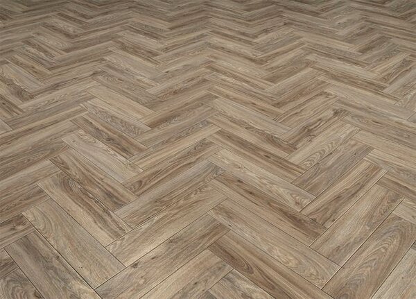 Breno PVC GREENLINE Estate Oak 0601 – parkety rybí kost, šíře 400 cm