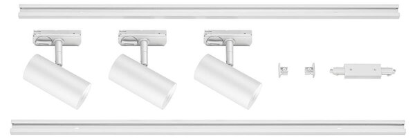 LA 1007674 NOBLO® SPOT kolejnicový systém, kulaté, 2700K, 19W, fáze, 32°, bílá - BIG WHITE (SLV)