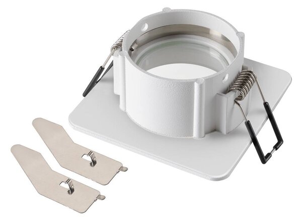 LA 1007348 NEW TRIA® 68 kroužek pro vestavbu do stropu, D: 8,2 Š: 8,2 H: 3,4 cm, IP 65, bílá - BIG WHITE (SLV)