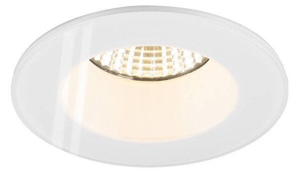LA 1007337 NEW TRIA® 68 kroužek pro vestavbu do stropu, D: 8,3 H: 3,55 cm, IP 65, vč. skla, bílá - BIG WHITE (SLV)