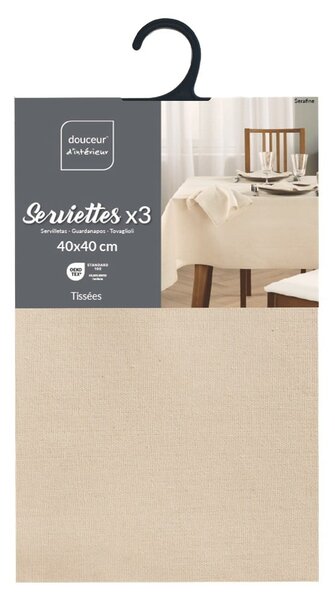 Ubrousky v sadě 3 ks 40x40 cm Serafine – douceur d'intérieur