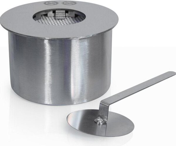Kulatý hořák pro krb na bioetanol, nerezová ocel, 2 litry, průměr 20 cm