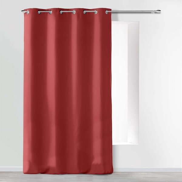 Červený závěs z mikrovlákna 140x260 cm Absolu – douceur d'intérieur