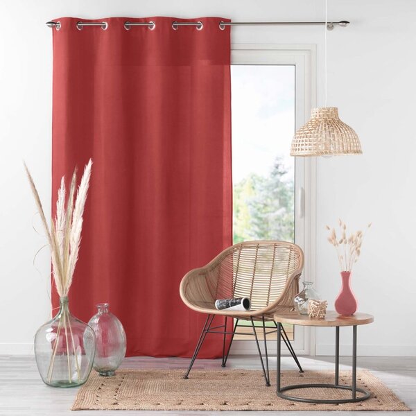 Červený závěs z mikrovlákna 140x260 cm Absolu – douceur d'intérieur