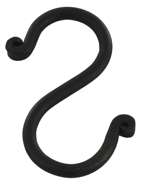 Kovový háček Antique Coal 8 cm