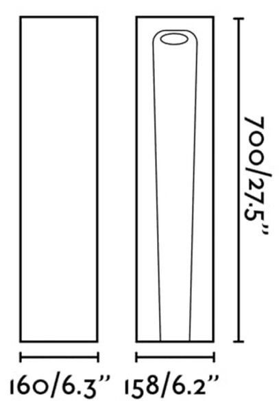 Faro Grot LED nástěnné venkovní svítidlo IP55 160mm2700K