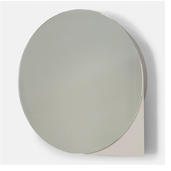 Taupe kovová závěsná/se zrcadlem koupelnová skříňka 55x55 cm Sonnet – Spinder Design