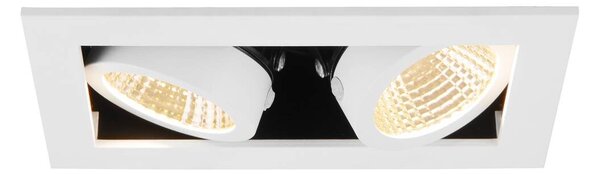 LA 1007560 KADUX stropní zápustné svítidlo, double, 3000 K, 38°, IP 20, čtvercové, bílá - BIG WHITE (SLV)