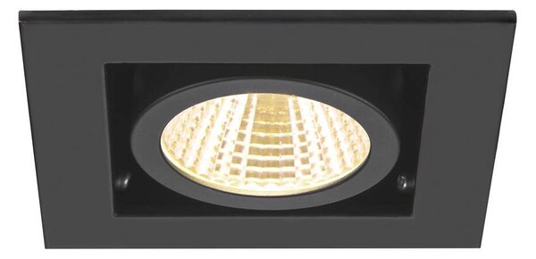 LA 1007551 KADUX stropní zápustné svítidlo, 3000 K, 38°, IP 20, čtvercové, černá - BIG WHITE (SLV)