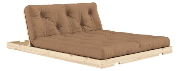Hnědá rozkládací pohovka 145 cm Flip – Karup Design