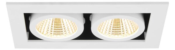 LA 1007560 KADUX stropní zápustné svítidlo, double, 3000 K, 38°, IP 20, čtvercové, bílá - BIG WHITE (SLV)