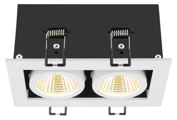 LA 1007560 KADUX stropní zápustné svítidlo, double, 3000 K, 38°, IP 20, čtvercové, bílá - BIG WHITE (SLV)