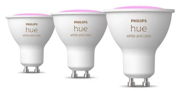 Hue WACA sada 3x žárovka LED GU10 4,2W 400lm 2000-6500K RGB CRI80 IP20