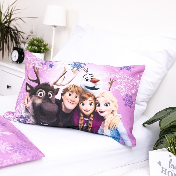 Bavlněné dětské povlečení do postýlky 100x135 cm Frozen "Purple" – Jerry Fabrics