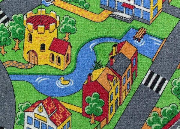 Breno Metrážový koberec LITTLE VILLAGE 90, šíře 400 cm, Vícebarevné