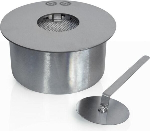 Kulatý hořák pro krb na bioetanol, nerezová ocel, 2,5 l, průměr 25 cm