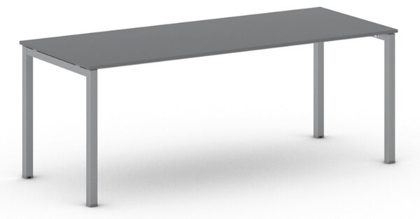 Kancelářský stůl METAL, 200x80 cm, grafit