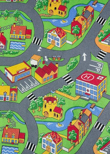 Breno Metrážový koberec LITTLE VILLAGE 90, šíře 400 cm, Vícebarevné
