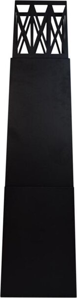 Zahradní krb na bioetanol Vulcano Nero 40 × 40 × 145 mm pro venkovní použití