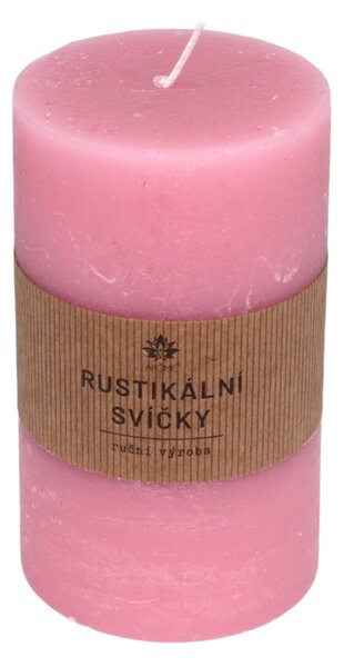 ARÔME Rustikální svíčka 470 g Barva: růžová