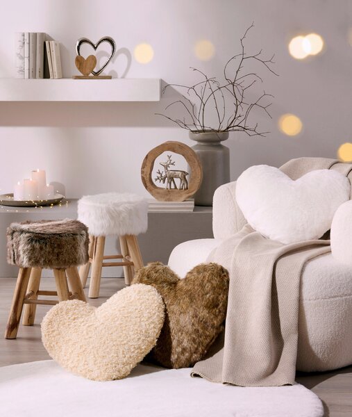 KOŽEŠINOVÝ POLŠTÁŘ 40/40 cm Ambia Home - Dekorační polštáře