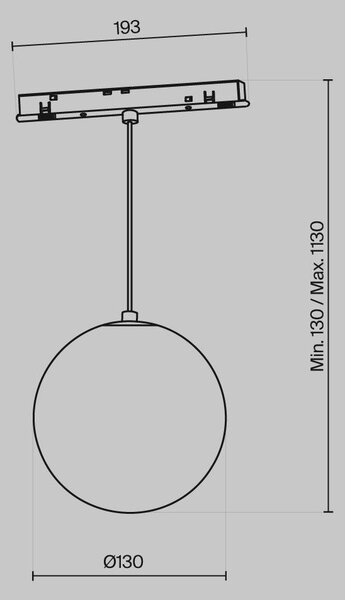 Maytoni Závěsné LED svítidlo LUNA 5W pro systém EXILITY, ø 13 cm, 3000K nestmívatelné Barva: Bílá