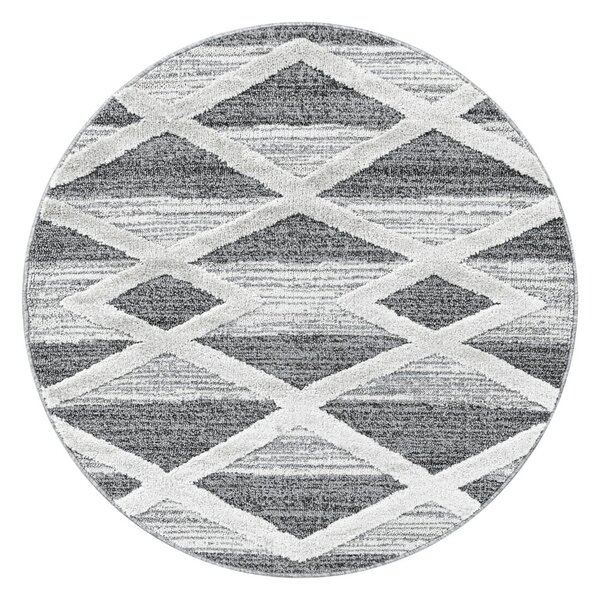Šedý kulatý koberec ø 120 cm Pisa – Ayyildiz Carpets