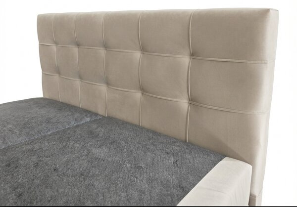 Čalouněná postel boxspring DIRELIS TRINITY 140x200 cm béžová Matrace: Matrace Bonell pružinová