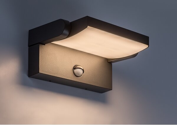 Brilagi-LED Venkovní nástěnné svítidlo se senzorem ANKLE LED/18W/230V 3000K IP65