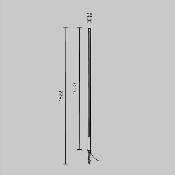 M O440FL-L24GF3K Venkovní svítidlo Pole 3000K 24W IP 65 O440FL-L24GF3K - MAYTONI
