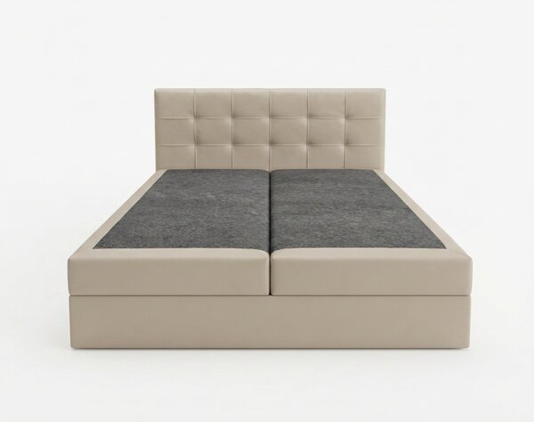 Čalouněná postel boxspring DIRELIS TRINITY 140x200 cm béžová Matrace: Matrace Bonell pružinová