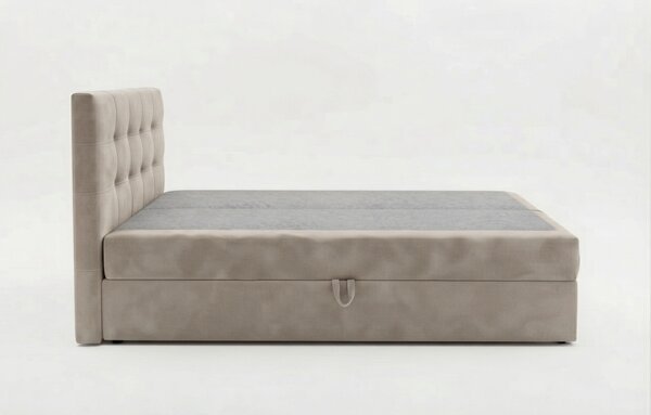 Čalouněná postel boxspring DIRELIS TRINITY 140x200 cm béžová Matrace: Matrace Bonell pružinová